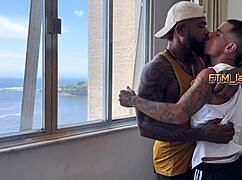 Massive Brazilian Cock Fucks A Transguy Raw And Finishes On His Pussy