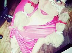 Tranny Babe Veronica Mix Shakes Ass In Panties As Crossdressing Babysitter With Blue Eyes