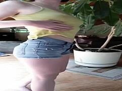 Fit Girl Models Round Ass Panties