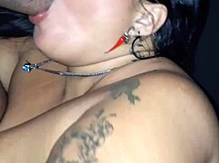 Puta offers her pussy to many guys in the middle of the party