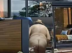 Transsexual Crossdressing Retro Homemade with Barefoot Ass and Feet