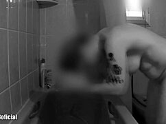 shower masturbation secret flashing!