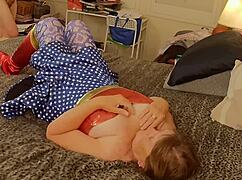 Granny Americas Stick Lick & Dick Patriotic Cums