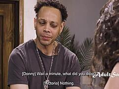 Victoria Voxxx screams during interracial masturbation