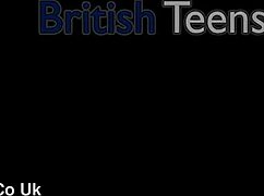 Blonde British 18 Year Old Student Gets Teased With Fucking Machine