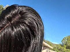 Fucking Finnish Tourist Lola Bratz in Forest Workout