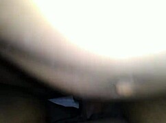 Ebony girl takes monster cock in pussy on sofa.