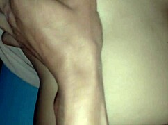 Fucking her shaved tight pussy and ass until she orgasms intensely