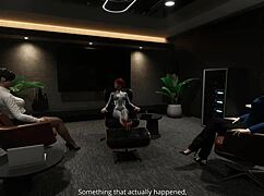 Let's play Caroline's fantasies part 7 in the rental cabin with redheads and strapons 😏