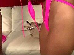 Instead Of Practicing Stripping, Lesbos Jessie Rogers And Karina White Loosen Tight Pussy With Vibrators And Fingering!