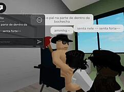 Gothic Babe With Big Ass Takes Monster Cock In Threesome At Parents' House