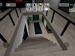 Gotisk babe med stor röv tar monsterkuk i trekan hemma hos föräldrarna