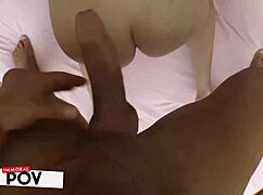 irina cage gives slobbery double bj