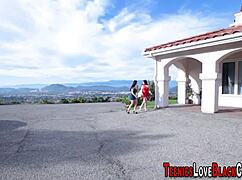 those big booty teens are riding that bbc like pros in this hot scene