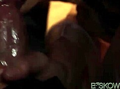 Milf Gives Cum-Filled Handjob Under The Covers!