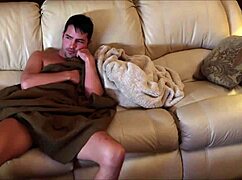 Milf Gives Cum-Filled Handjob Under The Covers!