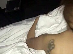 skinny latina arrives at the hotel for a quick stay