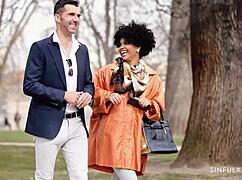 uh i mean this cute ebony babe with hairy pussy gets deepthroat and doggystyle interracial fucking... like first time passion from sinfulxxx