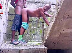 sexy girl teases then fucks her neighbor boyfriend in the empty building