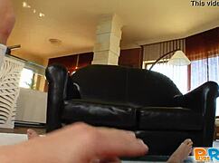 PurePOV Features Newspaper Girl with Large Breasts in Intimate Encounter