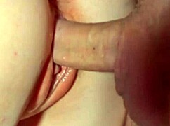 Semen Flows Continuously Between The Petite Babe's Lips In Reality Cumshot!