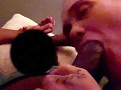 a casual bedroom encounter turns into deepthroat gagging on big black cock for the midget lover