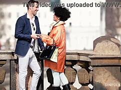 uh i mean this cute ebony babe with hairy pussy gets deepthroat and doggystyle interracial fucking... like first time passion from sinfulxxx