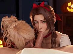 final fantasy girls giving blowjobs in this hot compilation with big tits and cumshots everywhere.