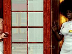 exploring the inn in this adventure game