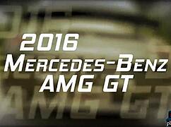 Playboy babes in hot bikinis wash mercedes amg gt outdoors