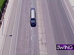 Mature swingers ARRIVE at SWING HOUSE for BOLD BLOWJOBS