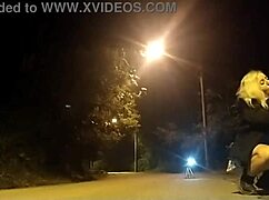 Watch this blowjob on the street with police nearby