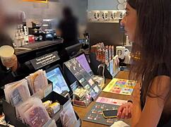 Hey cutie, ready for a crazy cumwalk in Starbucks after that blowjob in the public toilet with sperm in your coffee?