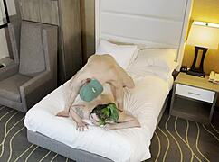 this very sexy green haired goth gets pounded hardcore in her tight spots