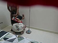 Flashing Dick In Front Of Maid During Masturbation