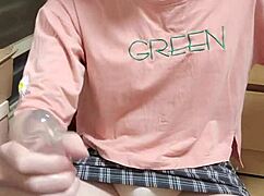 shemale ting xuan blowjob dildo upskirt skirt cum in mouth 😈