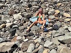 Why Did the Blonde Teen Run from School? To Fuck Her Big Pussy with a Dildo!