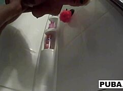 Blonde Milf Nikita Von James Masturbates Pussy In Steamy Shower