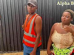 oga wife deepthroats contractor at home