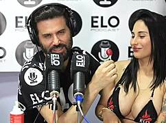 colombian latina jenifer play excited by spicy questions leading to threesome.