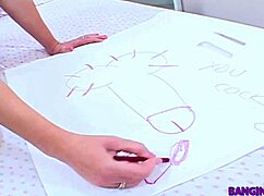 Why does my step-sister have such a huge cock when we're banging in taboo group action with pussy licking?