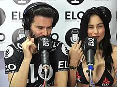 colombian latina jenifer play excited by spicy questions leading to threesome.