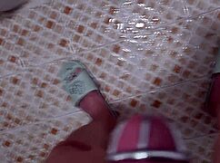 Korslaveman pees with chastity belt on cock 😏