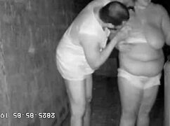 hidden camera captures stepmom fucking stepson in alleyway