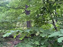 a random guy gives me his cock for risky outdoor blowjob