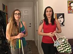 Hot Babes Sinn Sage and Samantha Grace Squeeze Their Cute Tits