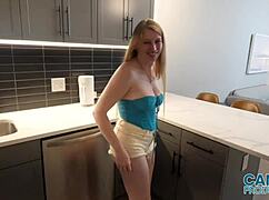 Ember Springs Rides Cannon's Huge Cock Wetly