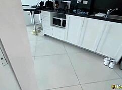 Young Thai milf in bodysuit loves creampie 😍