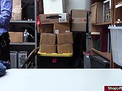 Lilly Hall caught shoplifting faces consequences in store.