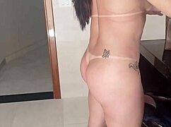 Maid In Leggings Gets Money For Sex